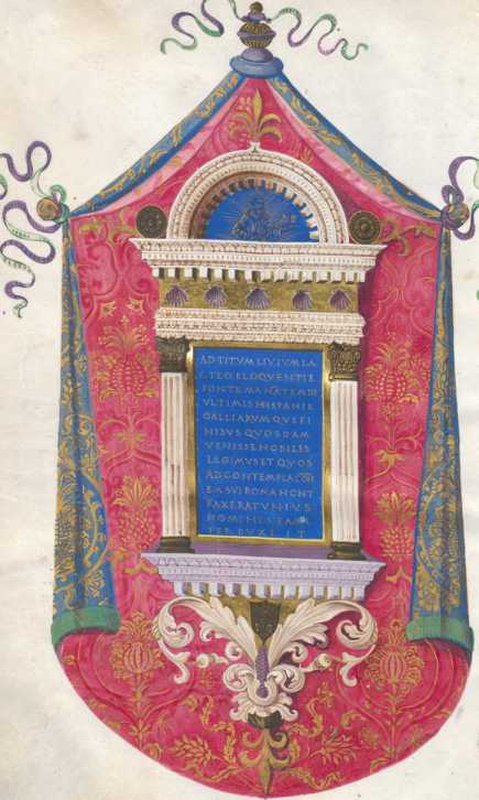 Frontispiz in Form eines Epitaphs: ... din