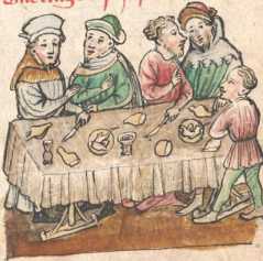 Miniatur: Wirt mit vier Gästen ... dans