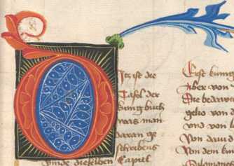 Textanfang mit Zierinitiale  aus