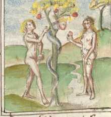 Miniatur 3:  Adam und ... da