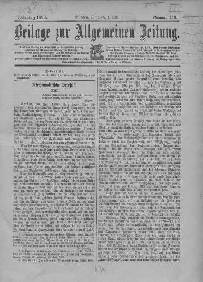 Beilage vom 01.07.1896 dans