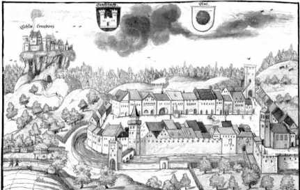 Stadt und Schloß Lentzburg im ... aus