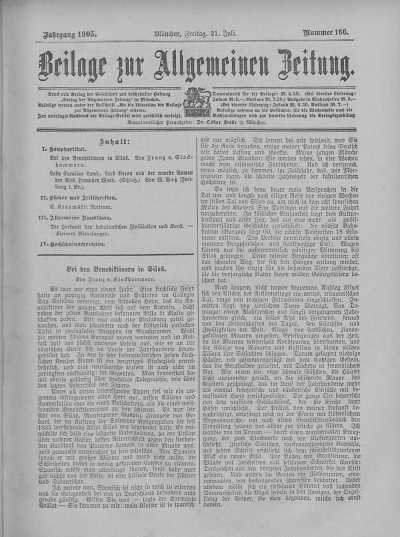Beilage vom 21.07.1905 de