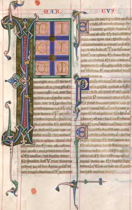 41r-54v: Mc.Miniatur: 6 goldene Initiale...