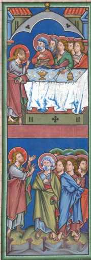 Miniatur (zu: Mc.16,14 u. vielleicht 16,...