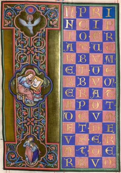 79r-97v: Jh.Miniatur (zu Jh.1,1), Ganzse...
