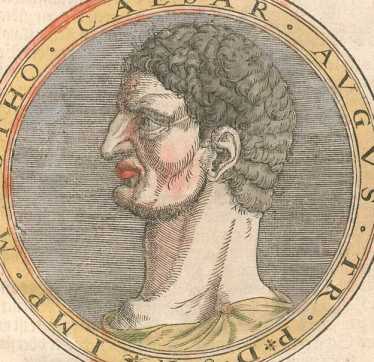 Medaillon: Otho (kolorierter Kupferstich) ... dans