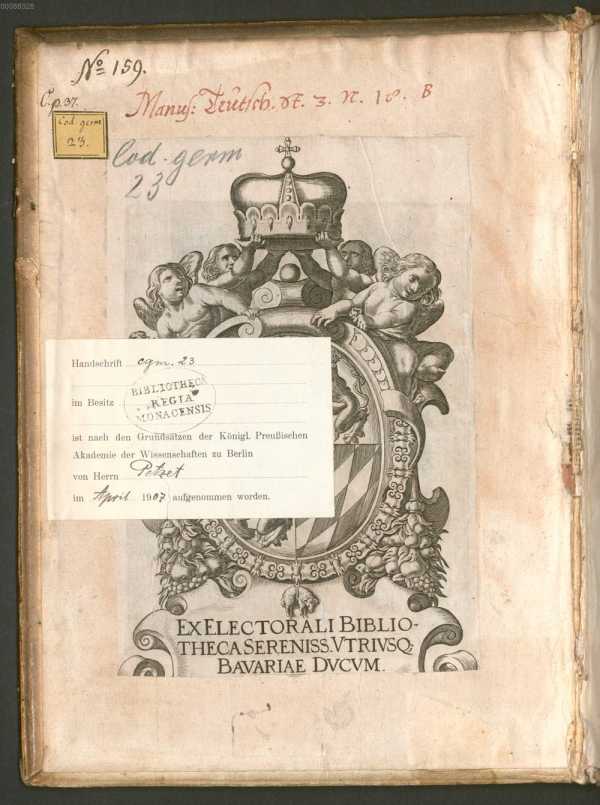 Vorderer Spiegel. Exlibris aus
