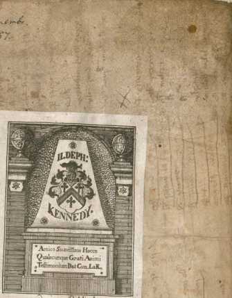 Exlibris von Ildephon Kennedy (Iv  )
