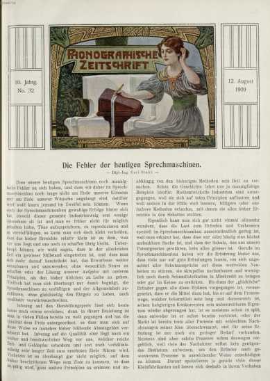 No. 32 12. August 1909 ... de