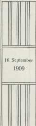 No. 3716. September 1909Bericht über di...