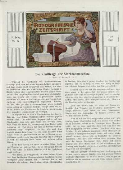 No. 27 7. Juli 1910 ... from