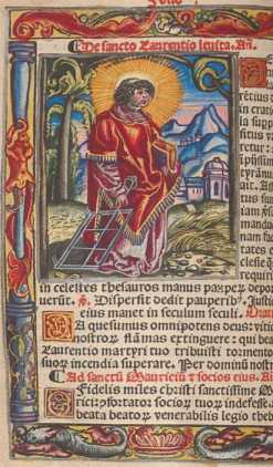Miniatur: Hl. Laurentius
