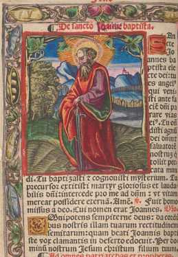 Miniatur: Johannes der Täufer
 ... aus