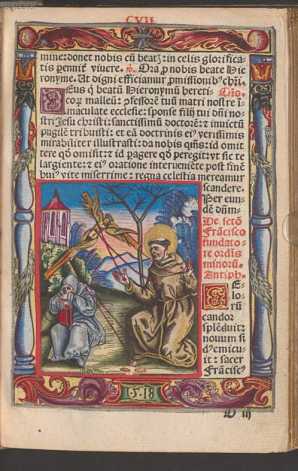 Miniatur: Hl. Franziskus dans