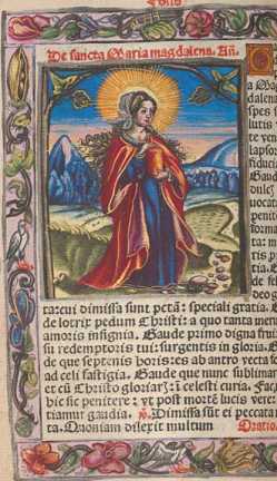 Miniatur: Hl. Maria Magdalena
 aus