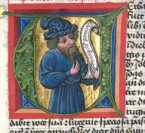 Historisierte Initiale V: Prophet Amos (...