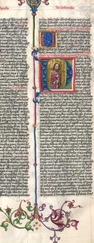 Schmuckinitiale C, historisierte Initial...