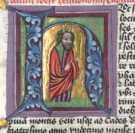 Historisierte Initiale H: Moses (46)
