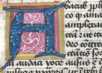 Schmuckinitiale A, historisierte Initial...