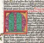 Schmuckinitialen P, I und M, historisier...