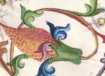 Damaszierte Initiale N mit Blattmuster (...