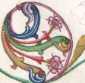 Historisierte Initiale P: Prophet Elias ...