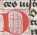Historisierte Initiale B: musizierender ...