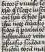 Schmuckinitiale E, historisierte Initial...