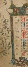 Kalendarium. Initiale din