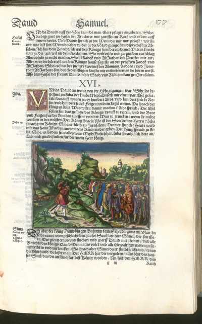 Kolorierter Kupferstich: Schimi wirft mit ... aus