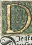 Initiale in Deckfarben und Gold: I
