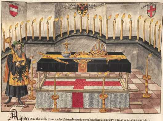 Aufbahrung Kaiser Friedrichs da