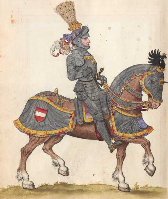 Bildnis Maximilians auf dem Roß ... da