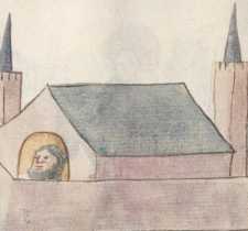 Miniatur am oberen Rand:Jeremias weint ...