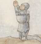 Miniatur am oberen Rand:Abraham und Melc...