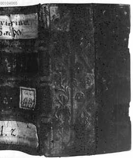 Vorderdeckel mit Buchrücken uit