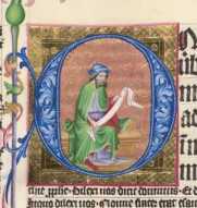 Malachias sitzend mit Schriftband (329v)...