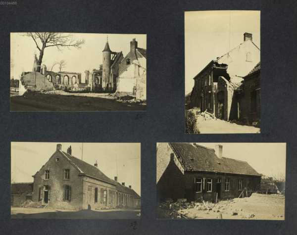 Bild 25-28: Zerstörungen in Slype: ... from