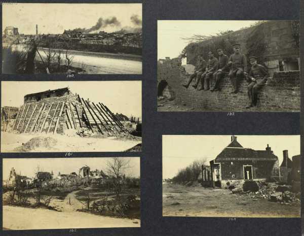 Bild 160-164: 160. Eine Batterie nebelt,...