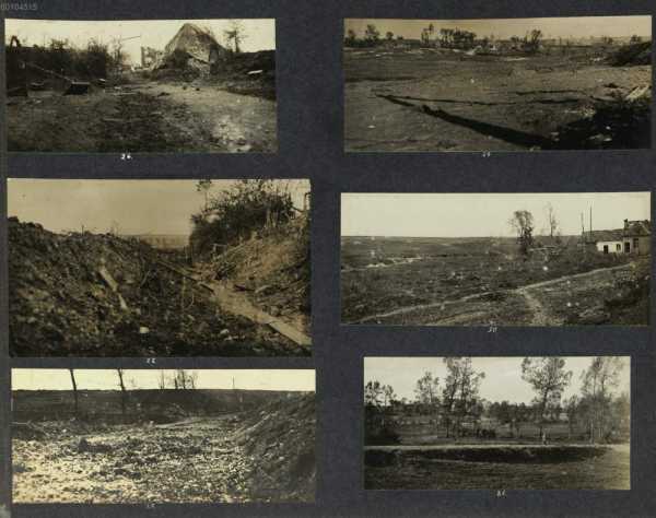 Bild 26-31: 26. 27. Zerschossenes ... aus