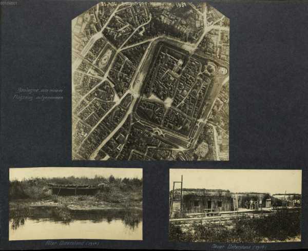 Bild 66-68: Boulogne, aus einem Flugzeug...