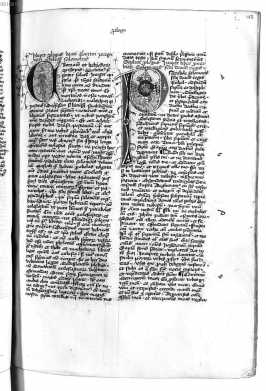 Initialen mit Blütenranken und Fisch ... uit