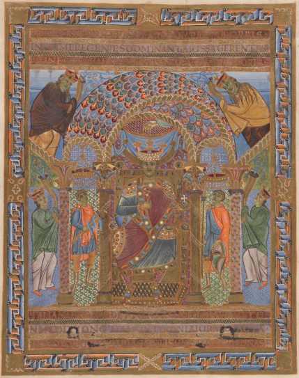 Miniatur: Thronbild Heinrichs II., Der H...