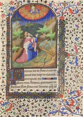 Miniatur: David mit der Harfe
