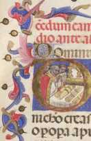 Initiale O mit Miniatur
 from