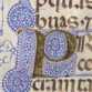 Initiale O mit Miniatur
