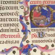 Initiale mit Miniatur
 aus
