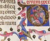 Initiale O mit Miniatur
 aus