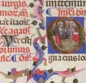 Initiale O mit Miniatur
 aus